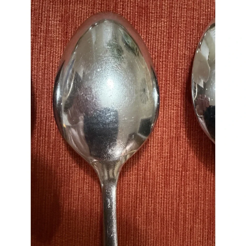 Ekco Eterna Corsair Serving Spoons Lot 3 Stainless Flatware 8.5 in